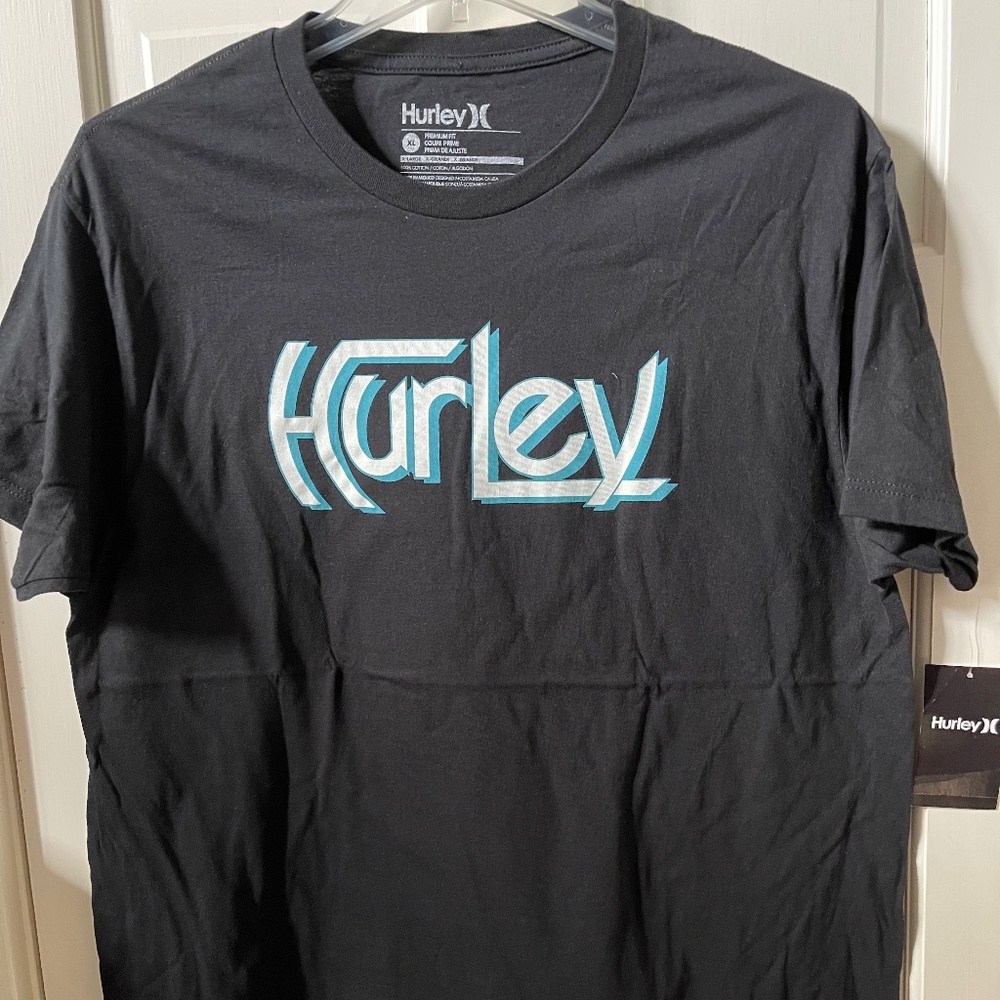 Hurley NWT Black Graphic Tee XL